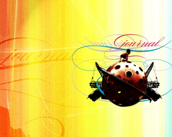 Boy Sitting On Saturn